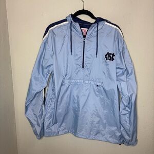 University of North Carolina Light Blue Pullover Windbreaker Small/Medium